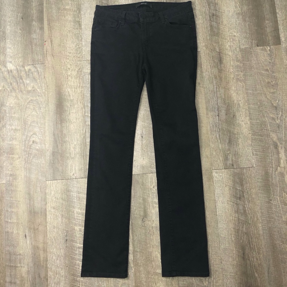 DSTLD Women’s Cigarette Mid Rise Straight Leg Black Jeans Straight Leg Size 28